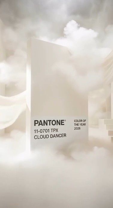 Color Pantone 2026 PANTONE 11-4201 Cloud Dancer